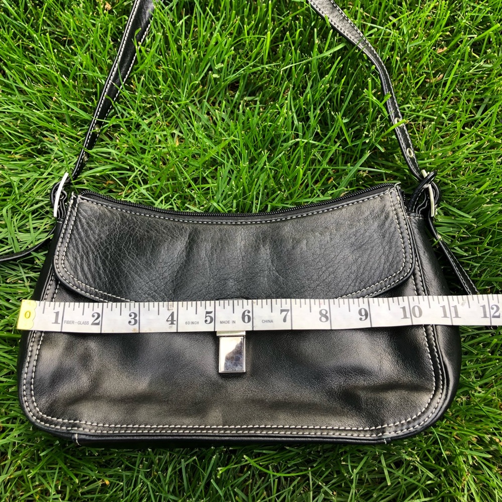 Black Leather Etienne Aigner Purse - Picture 9 of 10